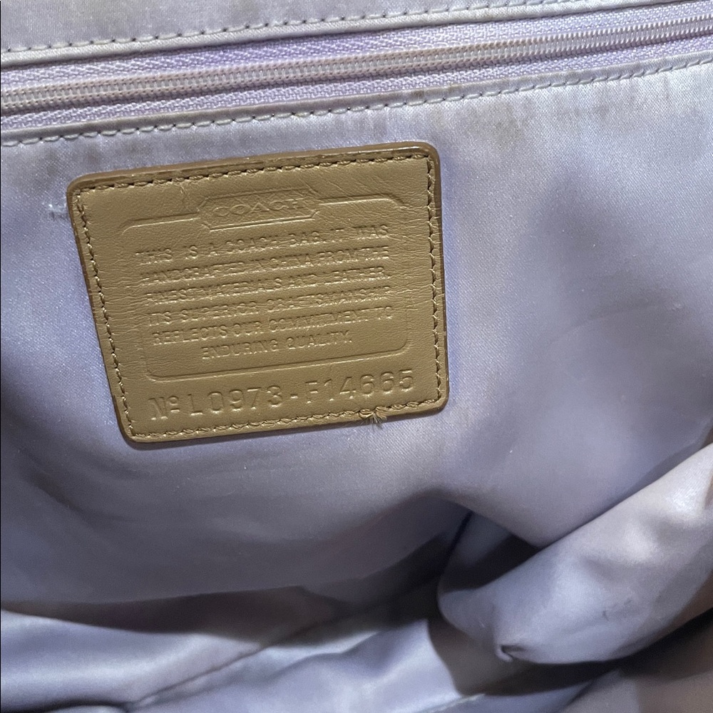 Coach Tan and Brown Graphic Tote - Picture 2 of 3